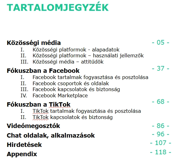 Közösségi média kutatás 2024